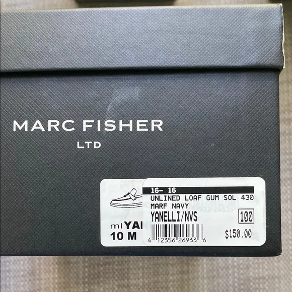 Marc Fisher Women’s Navy Loafers Size 10M