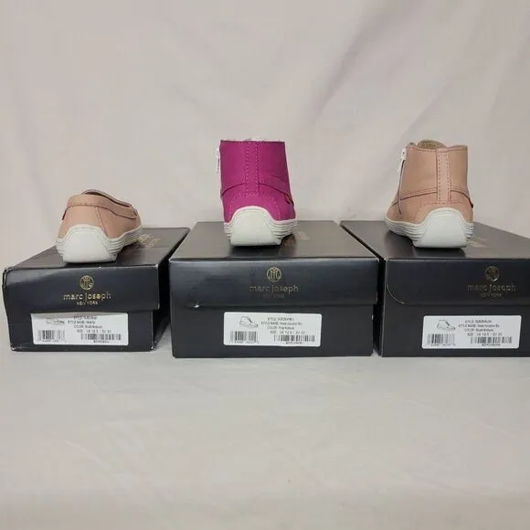 Marc Joseph New York Size 12.5 Kids (3 Pair) Nubuck Leather Loafer/Boots Bundle