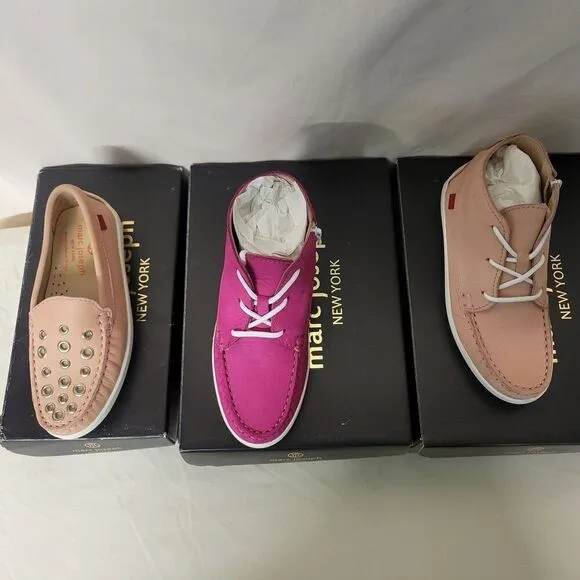 Marc Joseph New York Size 12.5 Kids (3 Pair) Nubuck Leather Loafer/Boots Bundle