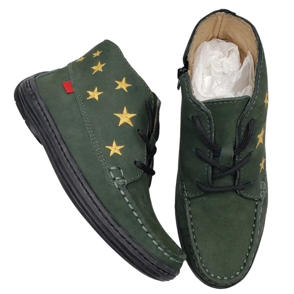 Marc Joseph | NIB Houston Bootie Forest Green Leather Lace Up Boots Boy's 12