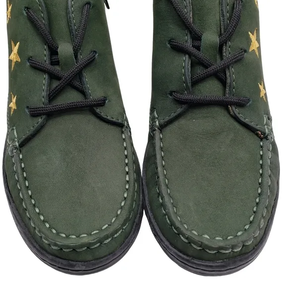Marc Joseph | NIB Houston Bootie Forest Green Leather Lace Up Boots Boy's 12