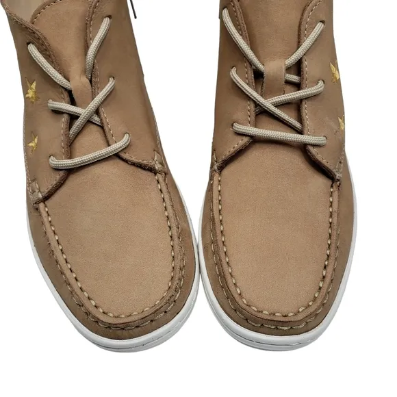 Marc Joseph | NIB Houston Bootie Porcelain Nobuck Leather Lace Up Boots Girl 4.5