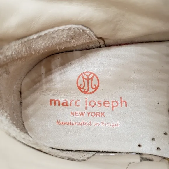 Marc Joseph | NIB Houston Bootie Porcelain Nobuck Leather Lace Up Boots Girl 4.5