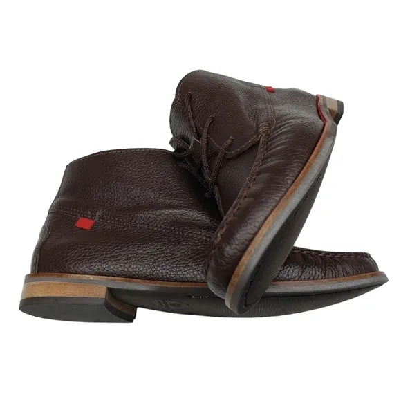 Marc Joseph | NIB Lincoln Bootie Brown Grainy Leather Lace Up Boots Boy's 5