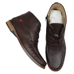 Marc Joseph | NIB Lincoln Bootie Brown Grainy Leather Lace Up Boots Boy's 5