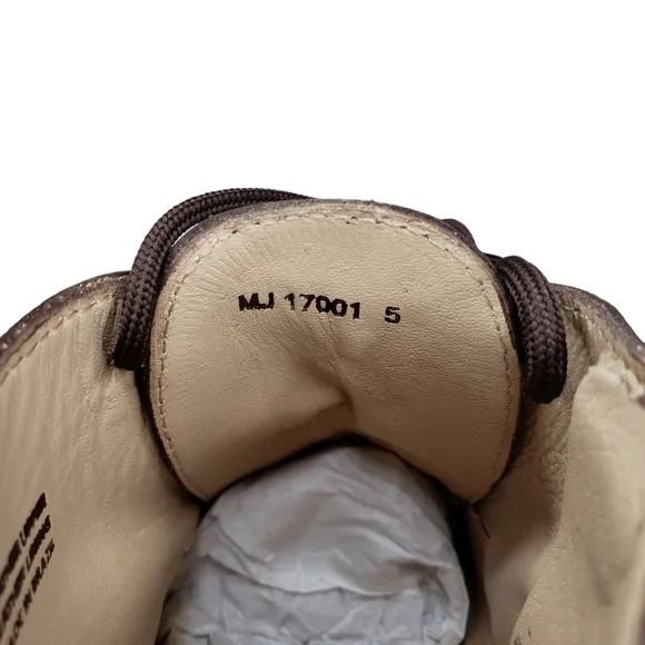Marc Joseph | NIB Lincoln Bootie Brown Grainy Leather Lace Up Boots Boy's 5