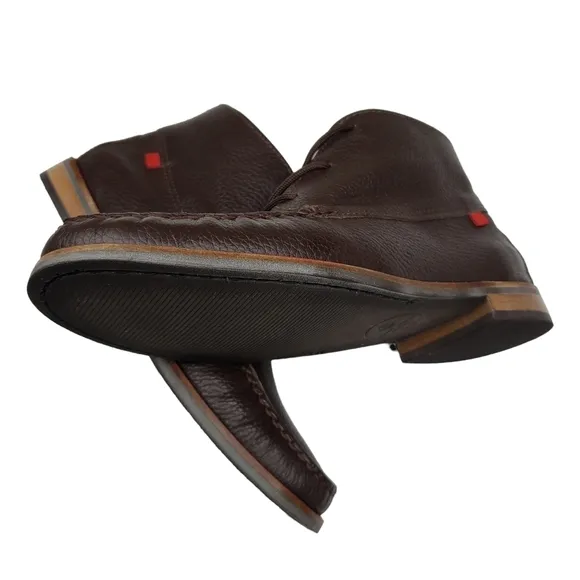 Marc Joseph | NIB Lincoln Bootie Brown Grainy Leather Lace Up Boots Boy's 5