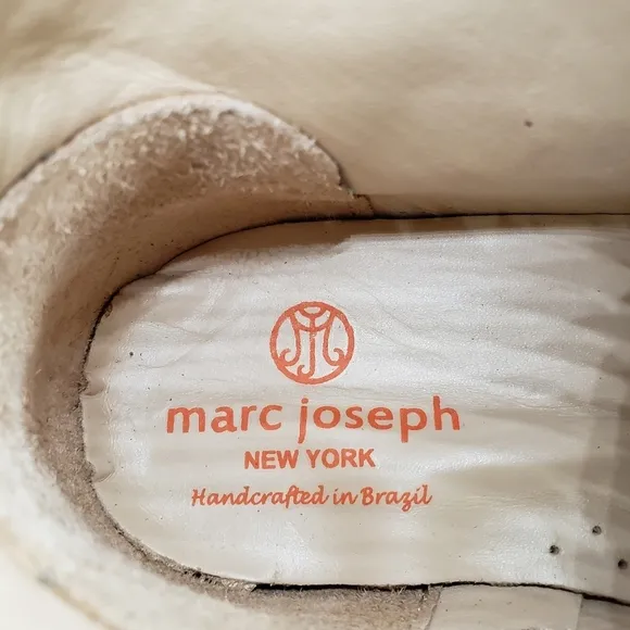 Marc Joseph | NIB Lincoln Bootie Brown Grainy Leather Lace Up Boots Boy's 5