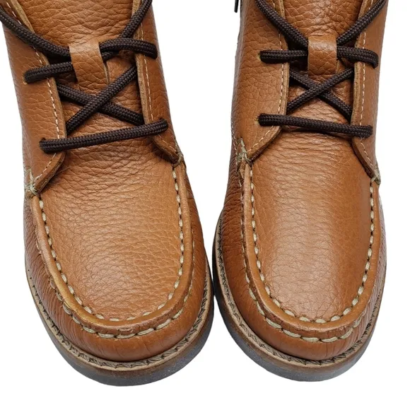 Marc Joseph | NIB Lincoln Bootie Tan Grainy Leather Lace Up Boots Boy's 12