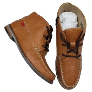 Marc Joseph | NIB Lincoln Bootie Tan Grainy Leather Lace Up Boots Boy's 12