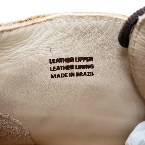 Marc Joseph | NIB Lincoln Bootie Tan Grainy Leather Lace Up Boots Boy's 12