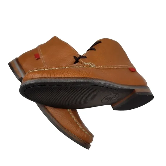 Marc Joseph | NIB Lincoln Bootie Tan Grainy Leather Lace Up Boots Boy's 12