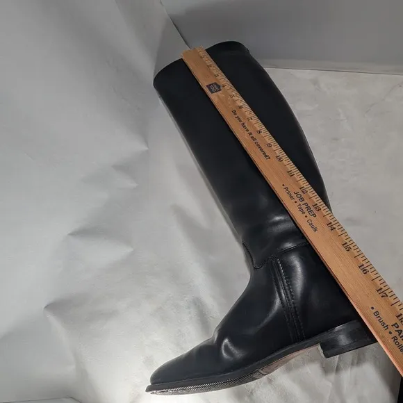Marlborough England Leather Riding Boots Equestrian Tall Boots Black women 5 UK