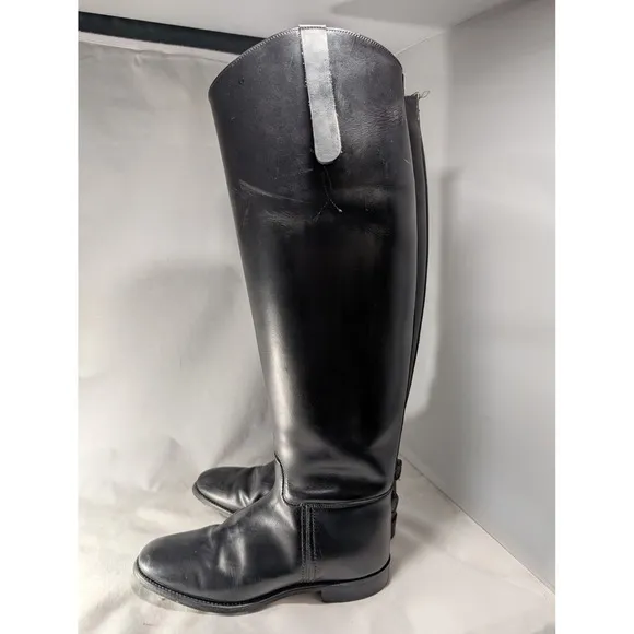 Marlborough England Leather Riding Boots Equestrian Tall Boots Black women 5 UK