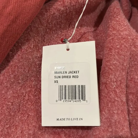 Marlen Jacket in Sundried Red - size:  X-Small