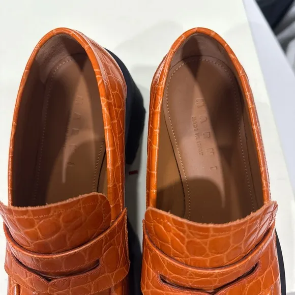 Marni Orange women’s Loafers