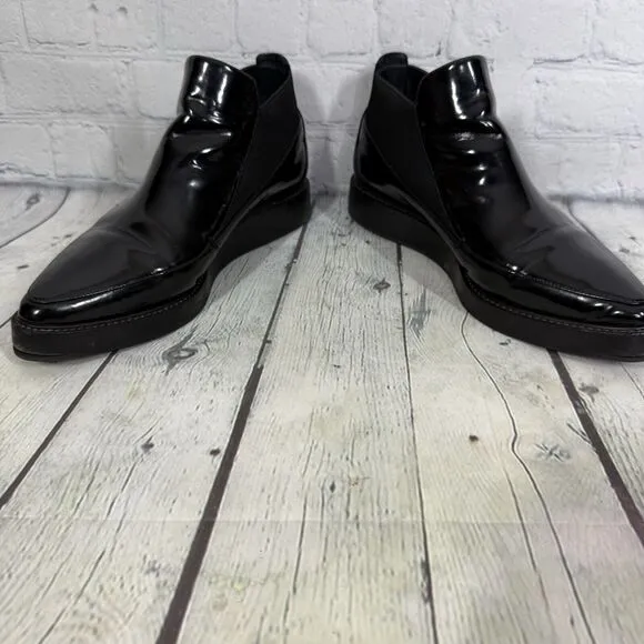 Max Mara Loafers Women Size 8.5 US 38.5 EU Black Leather Slip On Italy Shoes