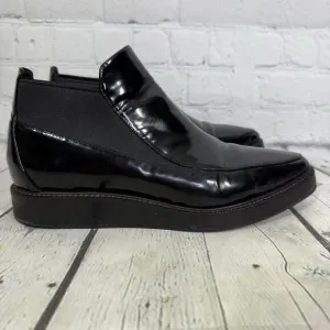 Max Mara Loafers Women Size 8.5 US 38.5 EU Black Leather Slip On Italy Shoes