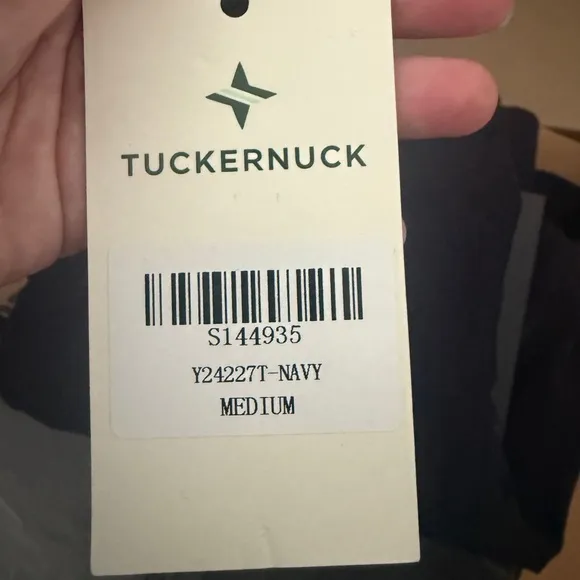 Medium Tuckernuck Navy Crepe Royal Shirt Dress