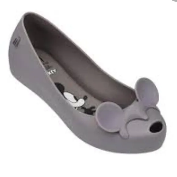 MEL DREAMED BY MELISSA MATTE GRAY MICKEY MOUSE EARS FLATS
