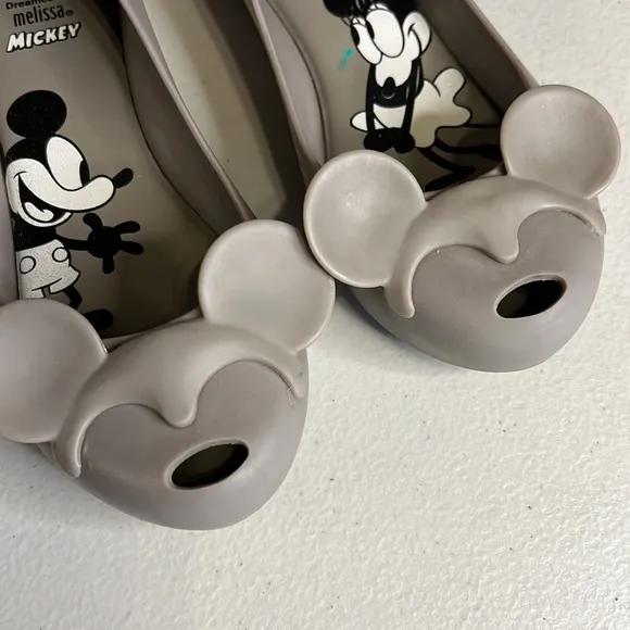MEL DREAMED BY MELISSA MATTE GRAY MICKEY MOUSE EARS FLATS