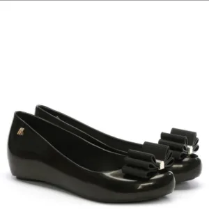 MELISSA X JASON WU Ultragirl Sweet Black Ballerina Flats 8