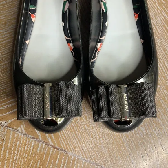 MELISSA X JASON WU Ultragirl Sweet Black Ballerina Flats 8