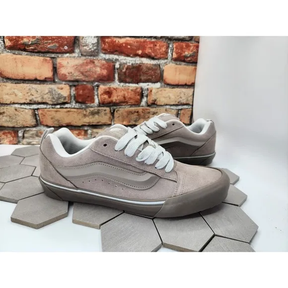 Men Sz 8.5 Vans Knu Skool Utility Mono Shoes Moon Rock Cool Grey Xi Ix