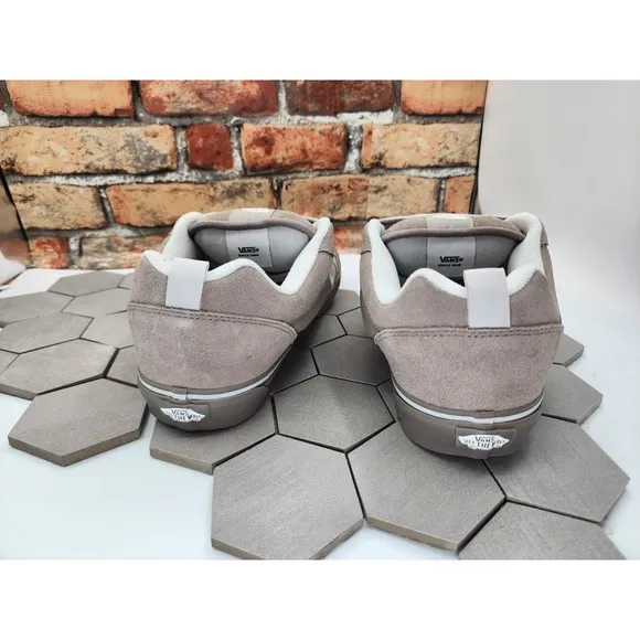 Men Sz 8.5 Vans Knu Skool Utility Mono Shoes Moon Rock Cool Grey Xi Ix