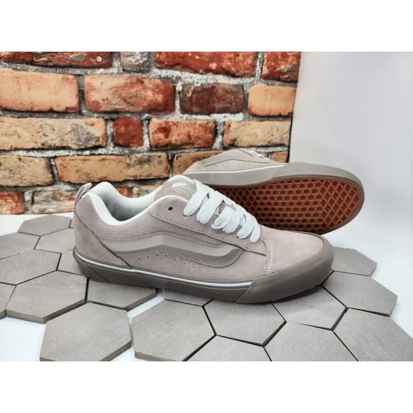 Men Sz 8.5 Vans Knu Skool Utility Mono Shoes Moon Rock Cool Grey Xi Ix
