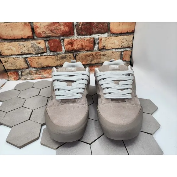 Men Sz 8.5 Vans Knu Skool Utility Mono Shoes Moon Rock Cool Grey Xi Ix