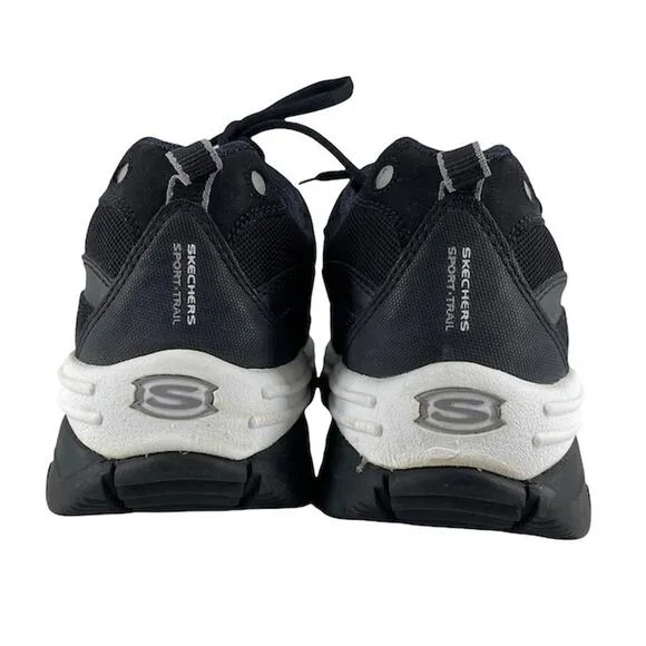 Men's 11.5 SKECHERS 6590 Hiking Sneakers Shoes Sport Trail Black Excellent Cond