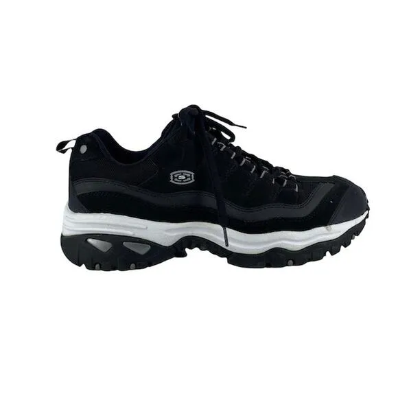 Men's 11.5 SKECHERS 6590 Hiking Sneakers Shoes Sport Trail Black Excellent Cond