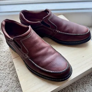 Men's Johnston &amp; Murphy Brown Leather Slip-On Colvard Loafers 10.5M Waterproof