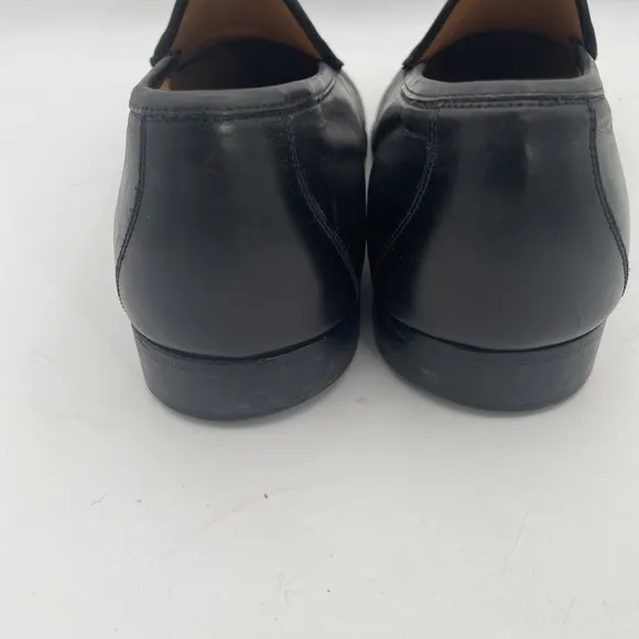 Mens Nordstrom Black Leather Slip On Classic Tassel Loafer Shoes Sz 11 M ITALY