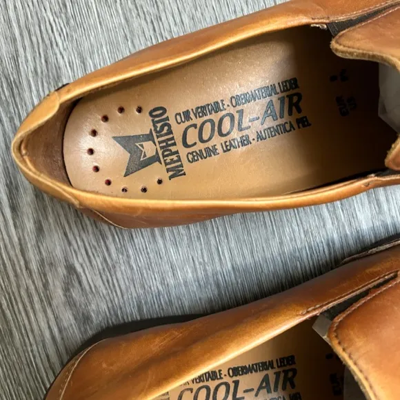 Mephisto Cool Air Edlef Tan Leather Men's Loafers | 10