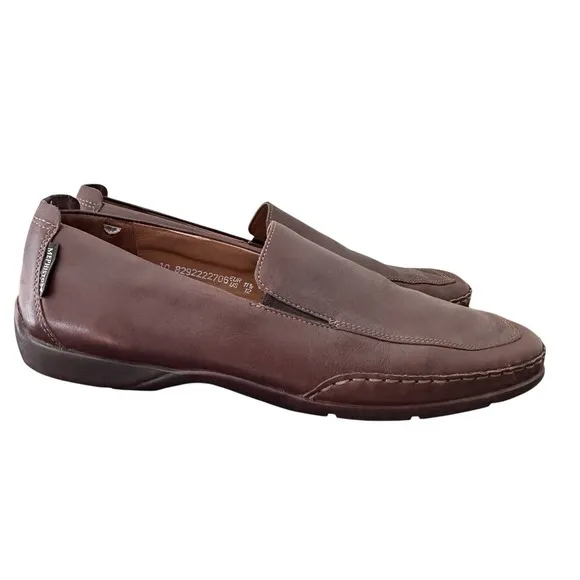 Mephisto Edlef Loafers Men's Sz 12 Brown  Leather Slip-On‎ Casual Driving Shoes