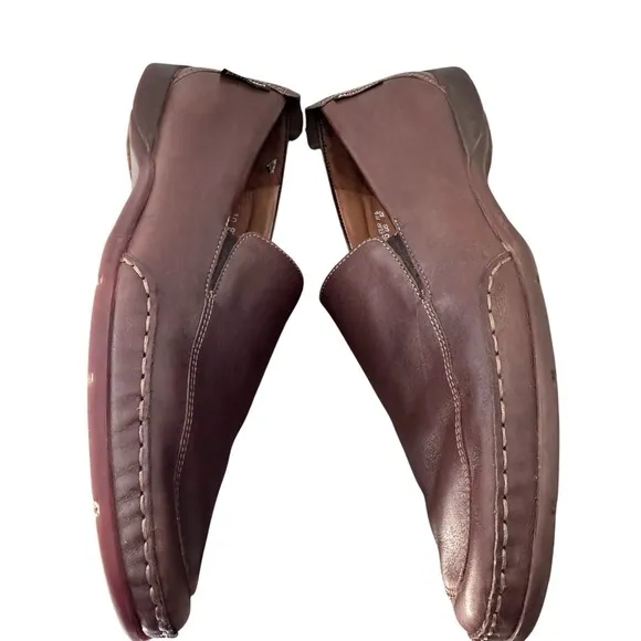 Mephisto Edlef Loafers Men's Sz 12 Brown  Leather Slip-On‎ Casual Driving Shoes