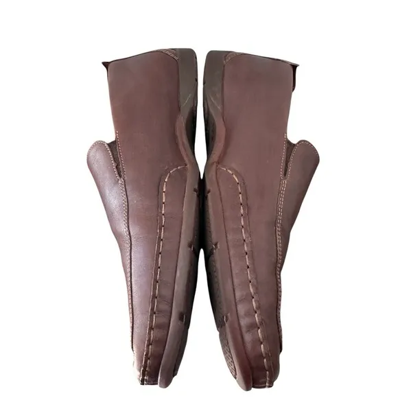 Mephisto Edlef Loafers Men's Sz 12 Brown  Leather Slip-On‎ Casual Driving Shoes