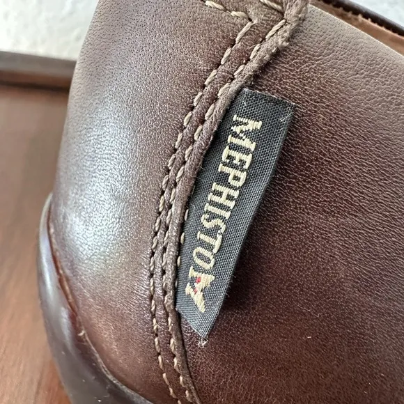 Mephisto Edlef Loafers Men's Sz 12 Brown  Leather Slip-On‎ Casual Driving Shoes