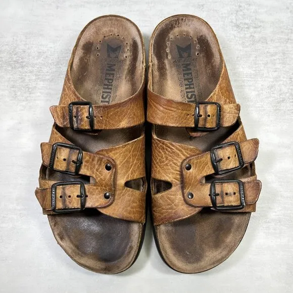 Mephisto Zach Leather Strap Sandals - Men's Size EU 44 / US 10-10.5