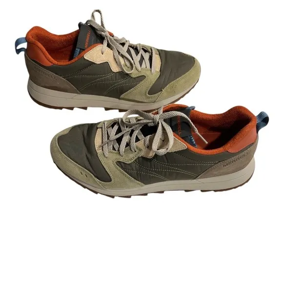 Merrell Alpine 83 Sneakers Mens Size 13 Olive Green Lace Up Hiking Trail Shoes
