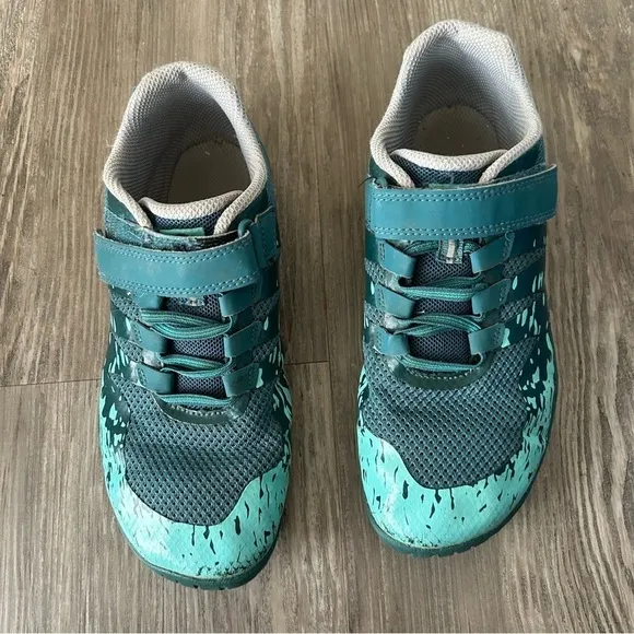 Merrell Barefoot 2 teal blue green hiking trail outdoor Sneakers Womens Size 6