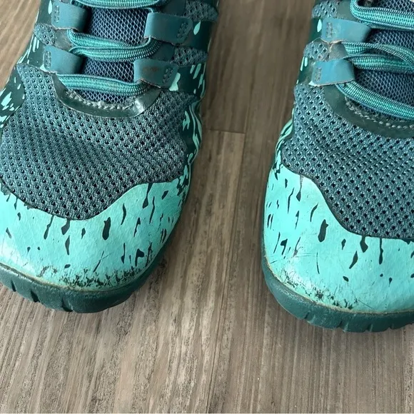 Merrell Barefoot 2 teal blue green hiking trail outdoor Sneakers Womens Size 6