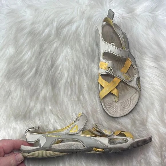 Merrell Halide Wrap Silver Lining Sandals Sz 7