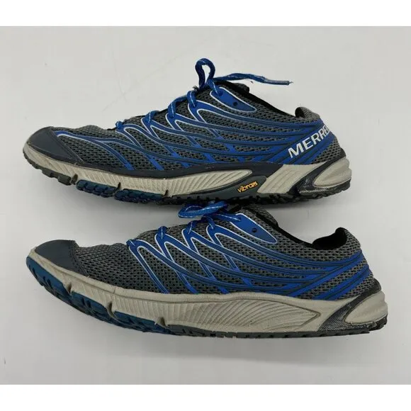 Merrell Men's Bare Access 4 Trail Running Sneaker Shoes 8 Blue Grey J36791
