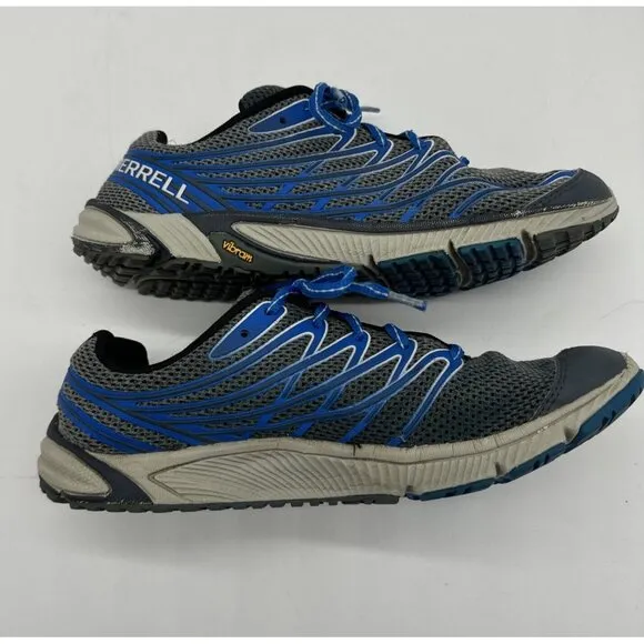 Merrell Men's Bare Access 4 Trail Running Sneaker Shoes 8 Blue Grey J36791