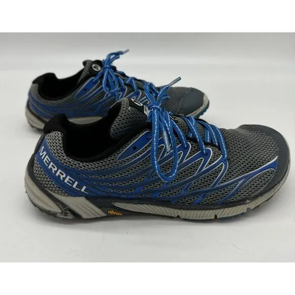 Merrell Men's Bare Access 4 Trail Running Sneaker Shoes 8 Blue Grey J36791