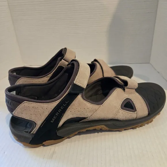 Merrell Men's Huntington Ankle-Strap Sport Convert Taupe Sandals Size 13 J034239