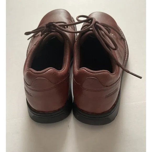 🔷Merrell Men’s World Legend 2 Lace-up Leather Loafer In Brown Size 9.5